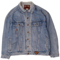 Wild Jeans Mens Denim Jacket UK 42 XL Blue Cotton