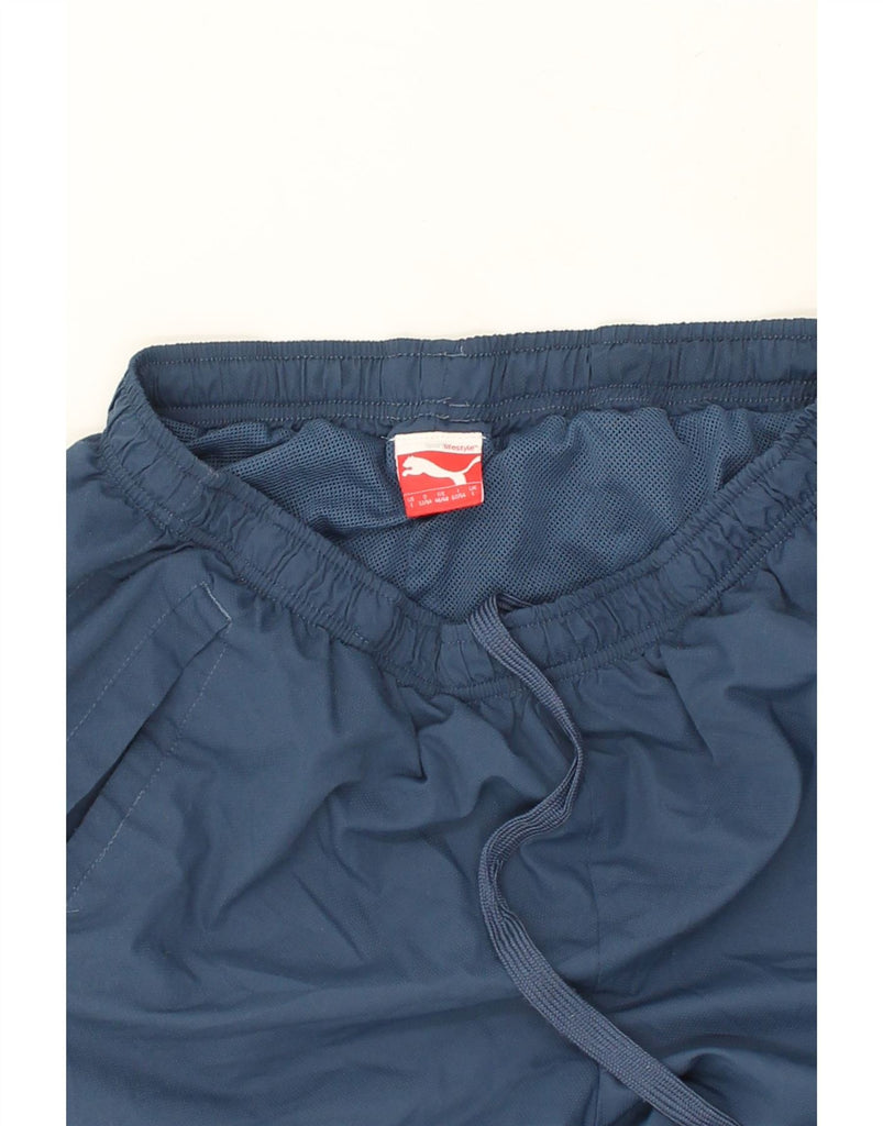 PUMA Mens Tracksuit Trousers Joggers Large Navy Blue | Vintage Puma | Thrift | Second-Hand Puma | Used Clothing | Messina Hembry 