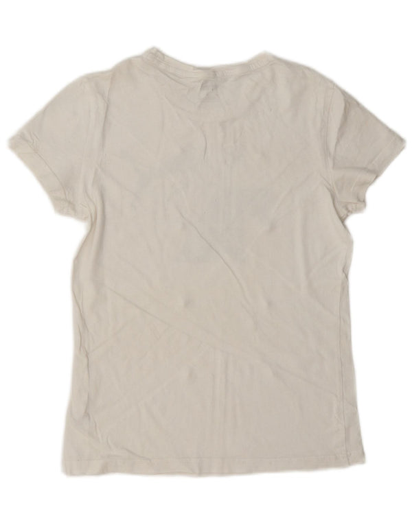 Puma Womens Graphic T-Shirt Top UK 6 XS White