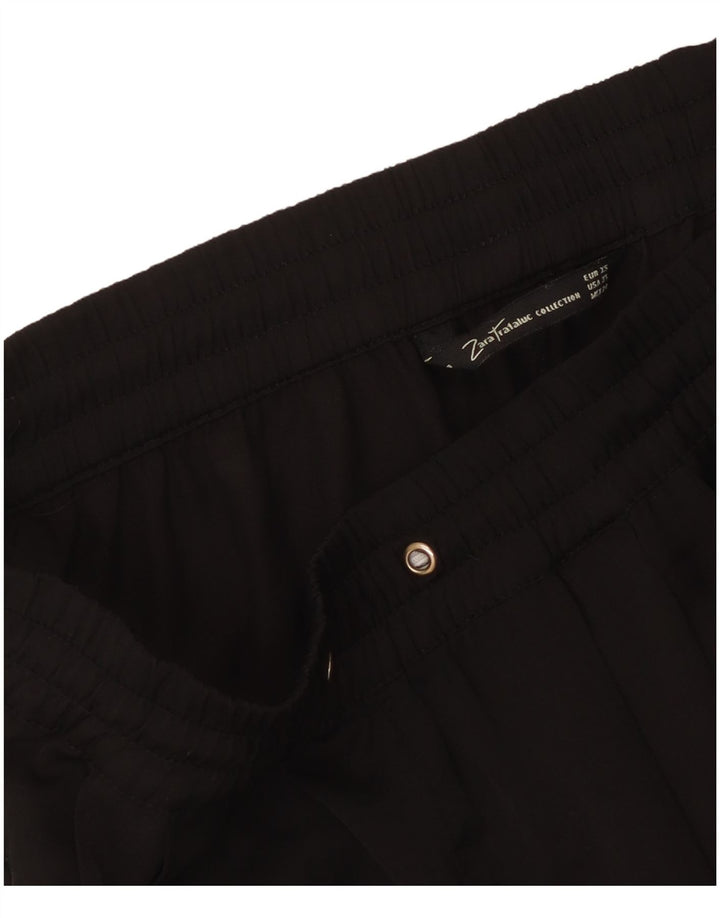 Zara Womens Tracksuit Trousers UK 6 XS  Black