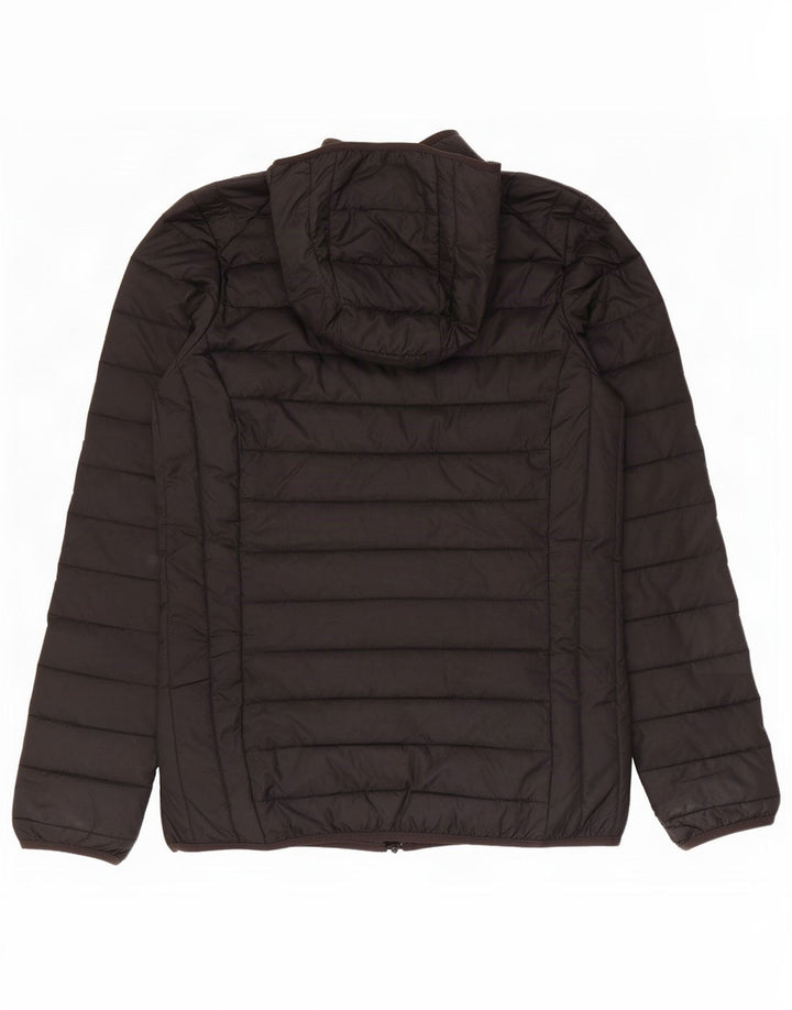 Ellesse Womens Hooded Oversized Padded Jacket UK 10 Small Black Polyester