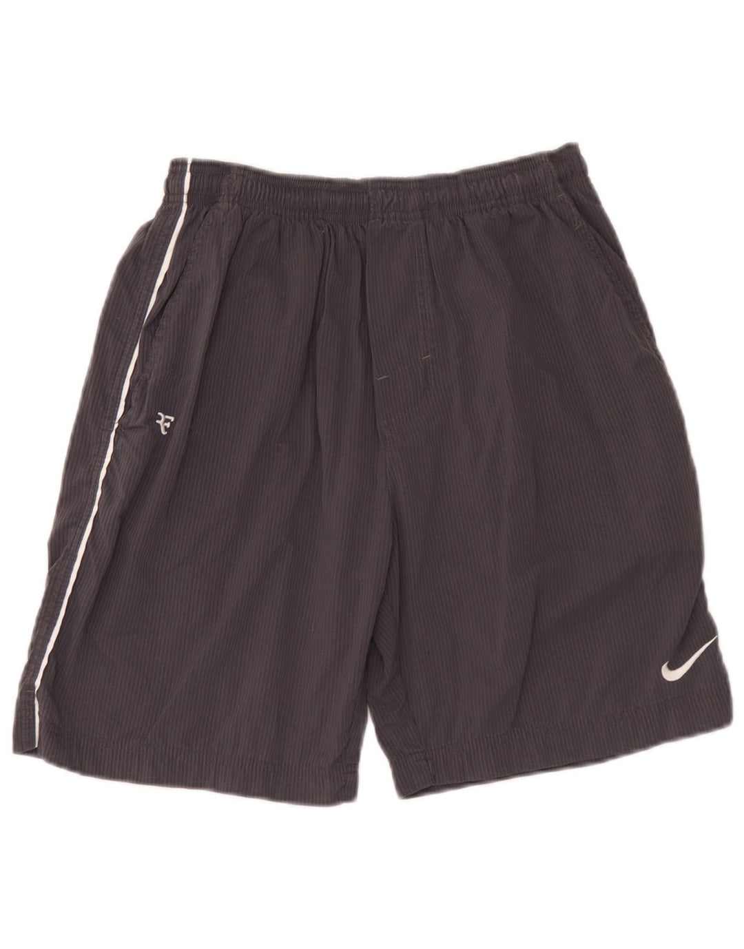 Nike Mens Sport Shorts Small Grey Pinstripe