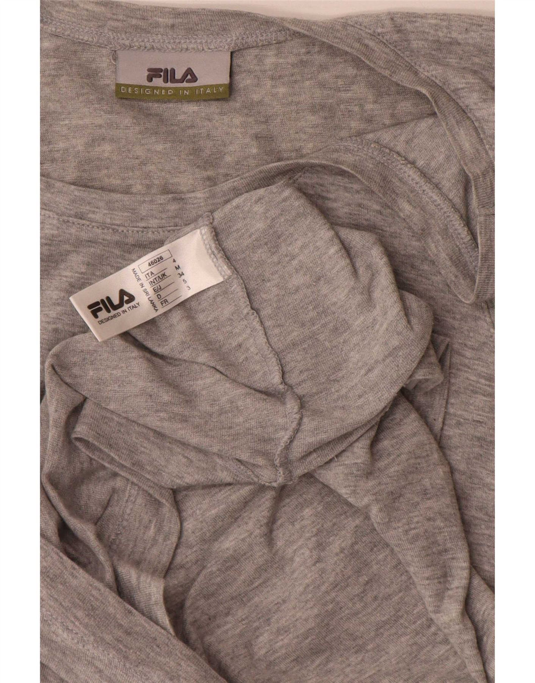 Fila Mens Vest Top Medium Grey Flecked Cotton