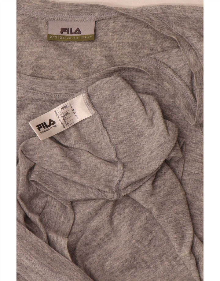 Fila Mens Vest Top Medium Grey Flecked Cotton