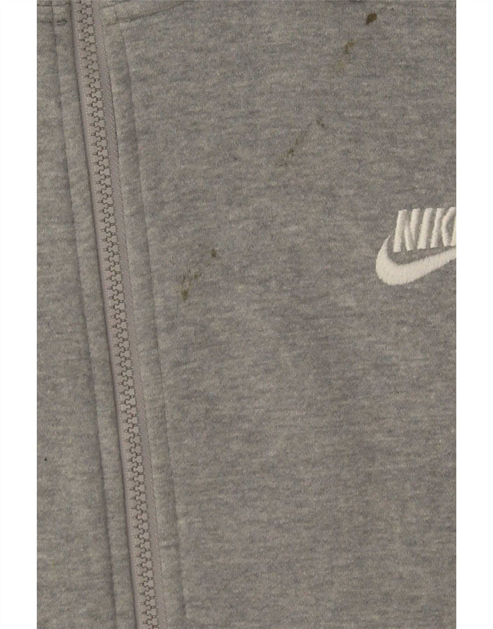 Nike Mens Zip Hoodie Sweater XL Grey Cotton