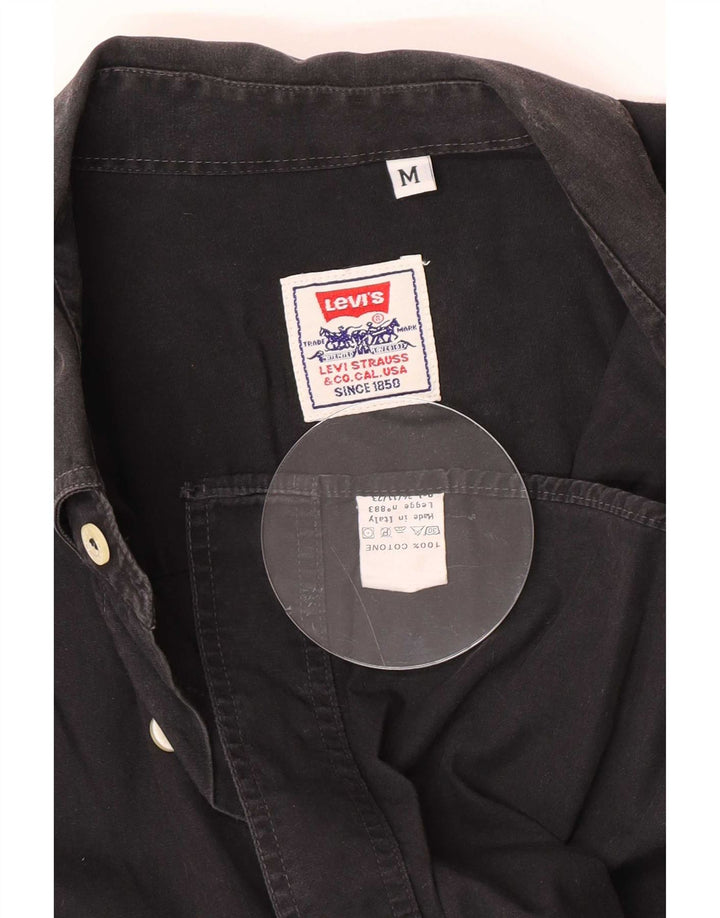 Levi's Mens Shirt Medium Black Cotton