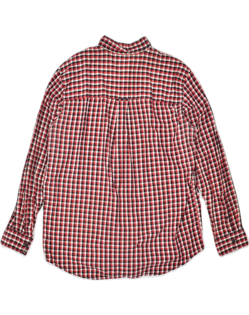 CHAPS Mens Shirt Large Red Check Cotton | Vintage | Thrift | Second-Hand | Used Clothing | Messina Hembry 