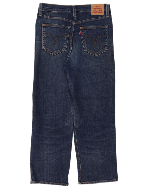 Levi's Womens Ribcage High Waist Straight Jeans W29 L26 Blue