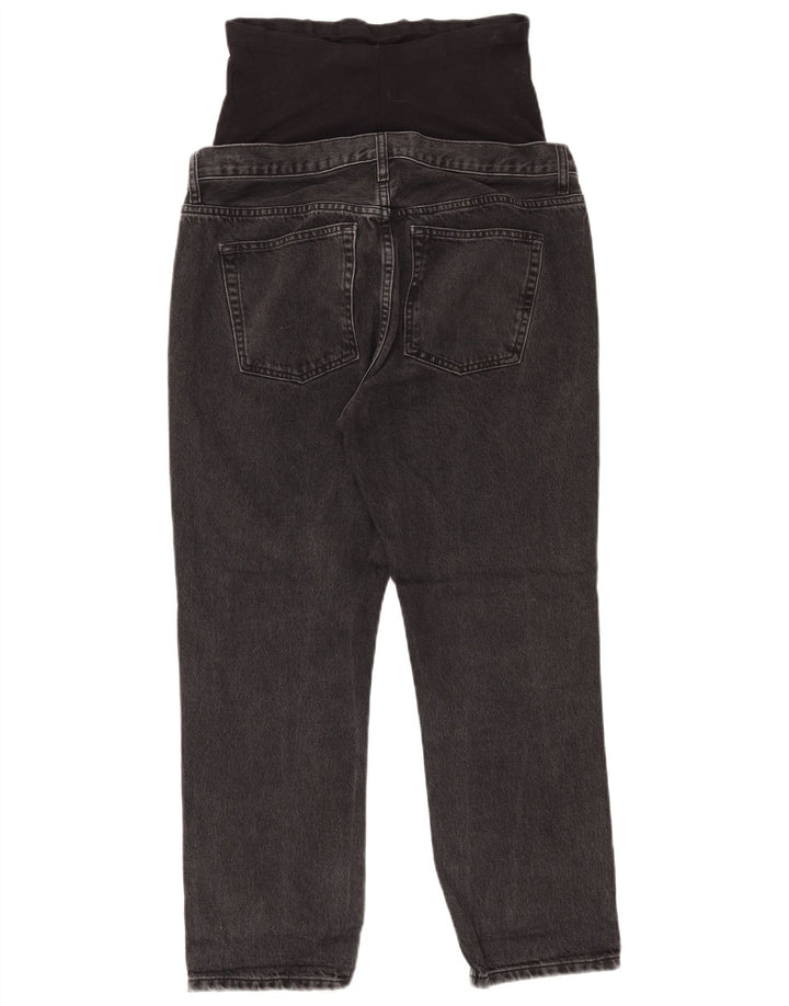 Topshop Womens Maternity Straight Jeans W28 L26 Black Viscose