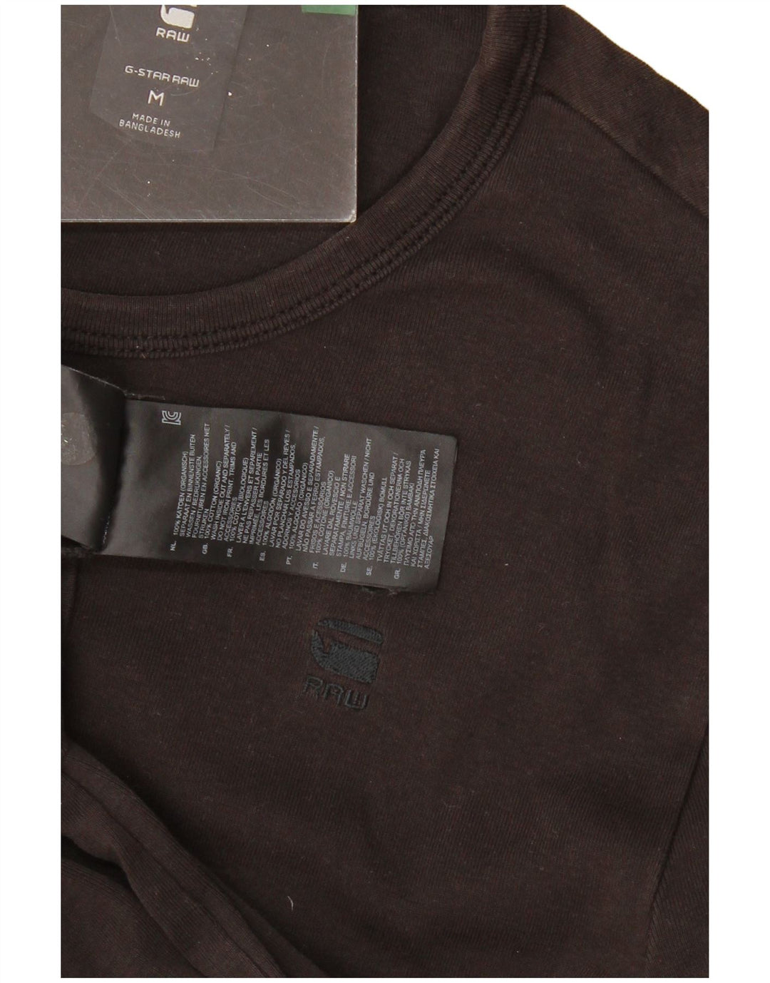 G-STAR Mens T-Shirt Top Medium Black Cotton