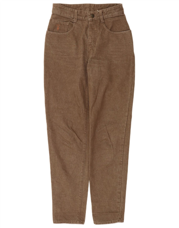 Trussardi Womens Tapered Jeans W28 L30 Brown Cotton