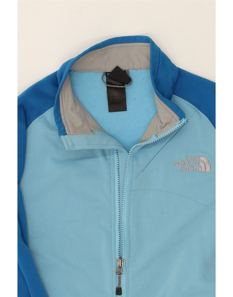 THE NORTH FACE Womens Tracksuit Top Jacket UK 14 Medium Blue Colourblock | Vintage The North Face | Thrift | Second-Hand The North Face | Used Clothing | Messina Hembry 