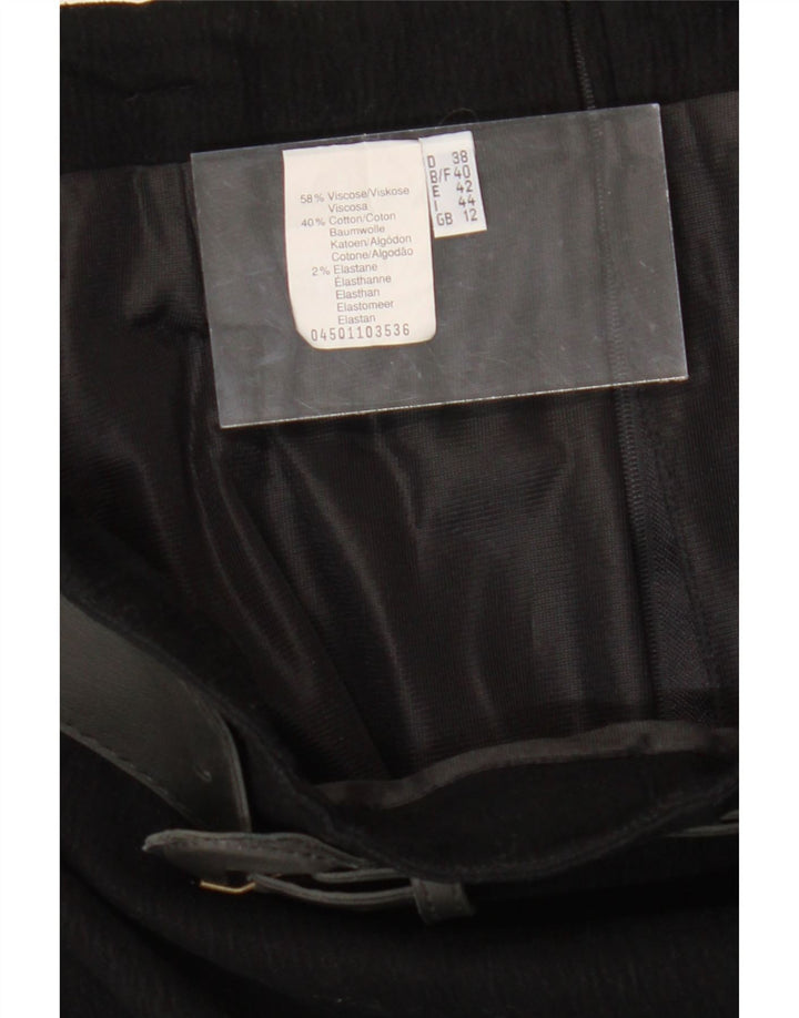 VINTAGE Womens Pencil Skirt UK 12 Medium W28  Black Viscose Vintage Vintage and Second-Hand Vintage from Messina Hembry 