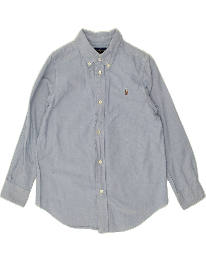 RALPH LAUREN Boys Shirt 6-7 Years Blue Cotton Vintage Ralph Lauren and Second-Hand Ralph Lauren from Messina Hembry 