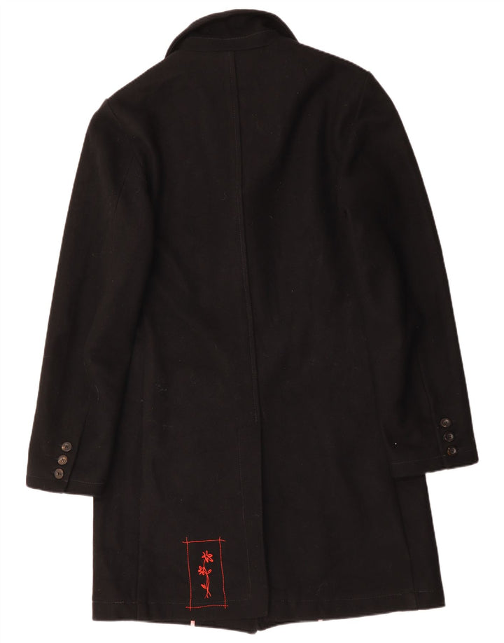 Zu Elements Womens Overcoat UK 18 XL Black Wool