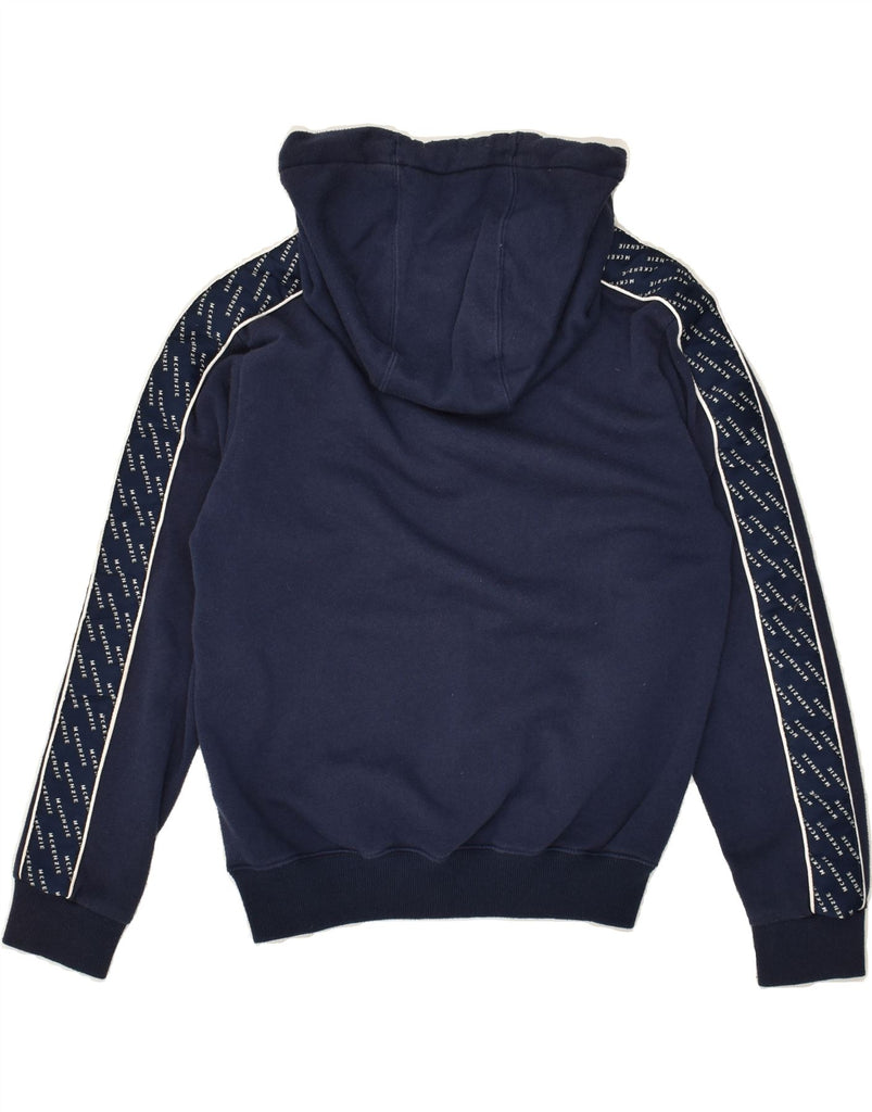 MCKENZIE Boys Graphic Hoodie Jumper 10-11 Years Navy Blue | Vintage Mckenzie | Thrift | Second-Hand Mckenzie | Used Clothing | Messina Hembry 