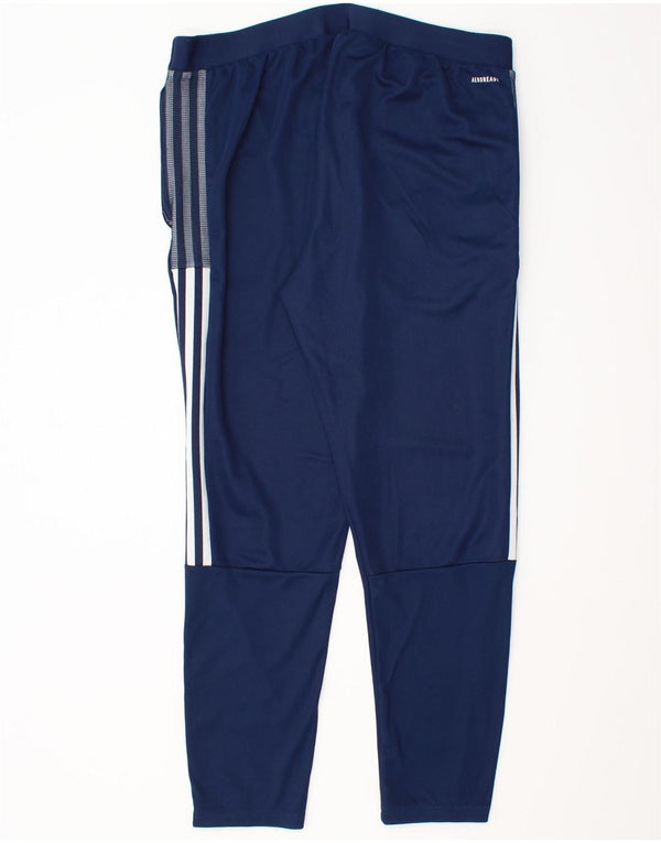 Adidas Mens Aeroready Tracksuit Trousers XL Navy Blue Polyester