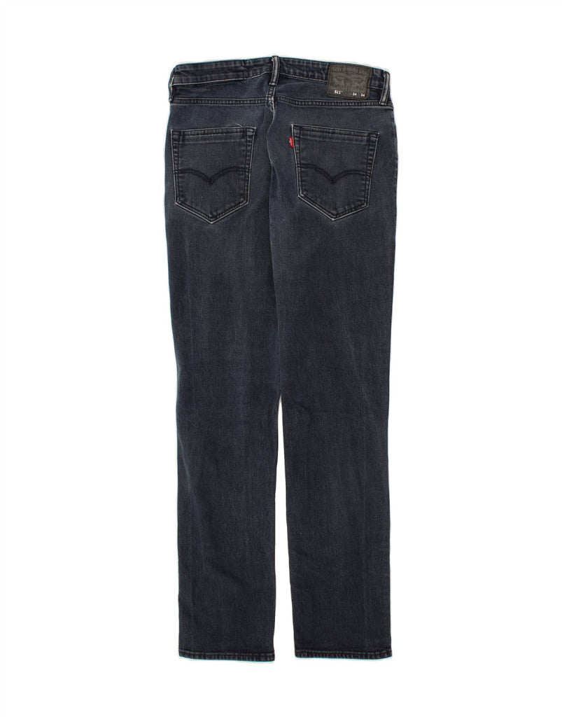 LEVI'S Mens 511 Slim Jeans W34 L34 Navy Blue Cotton Vintage Levi's and Second-Hand Levi's from Messina Hembry 