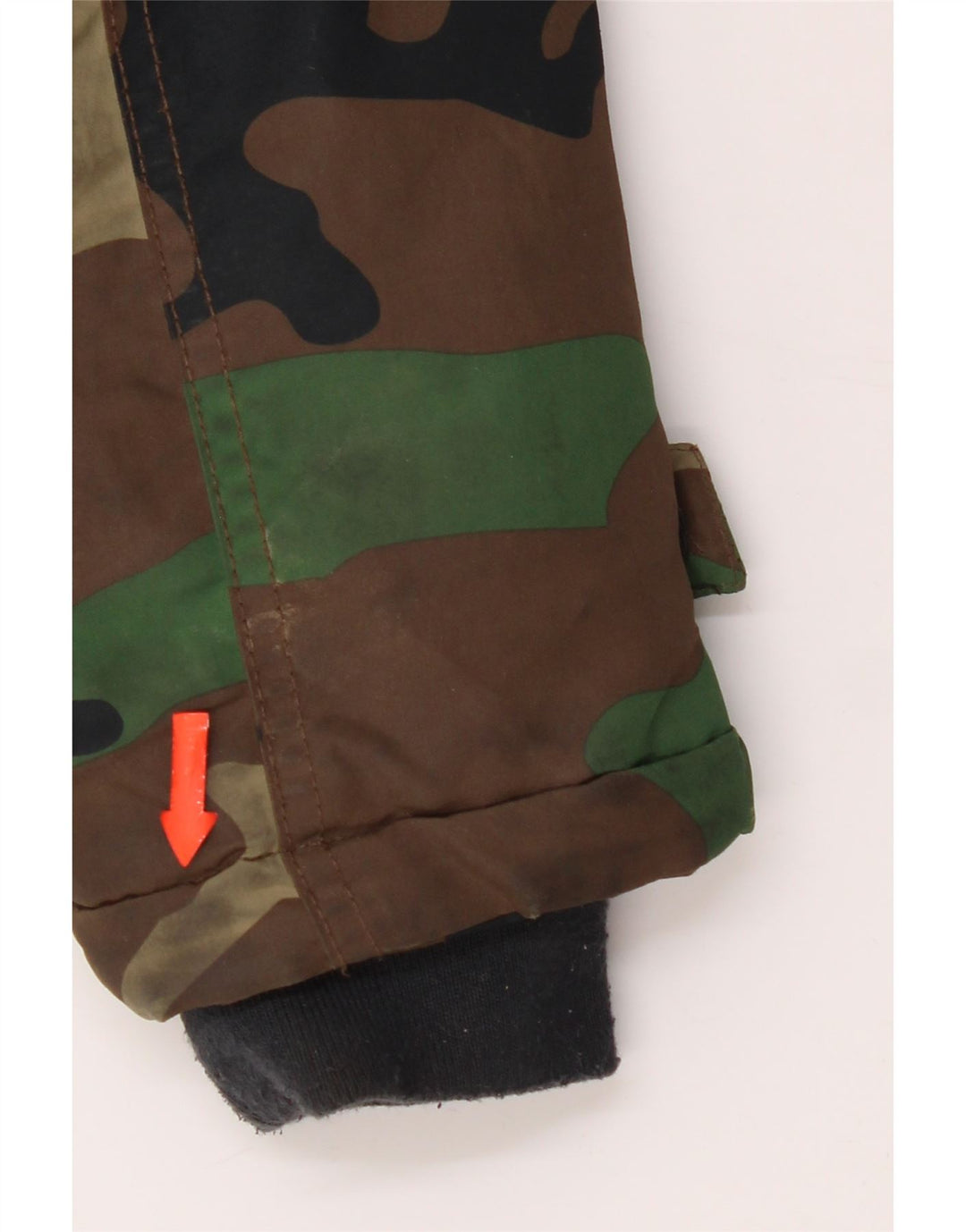 Zara Boys Hooded Parka Jacket 13-14 Years Multicoloured Camouflage