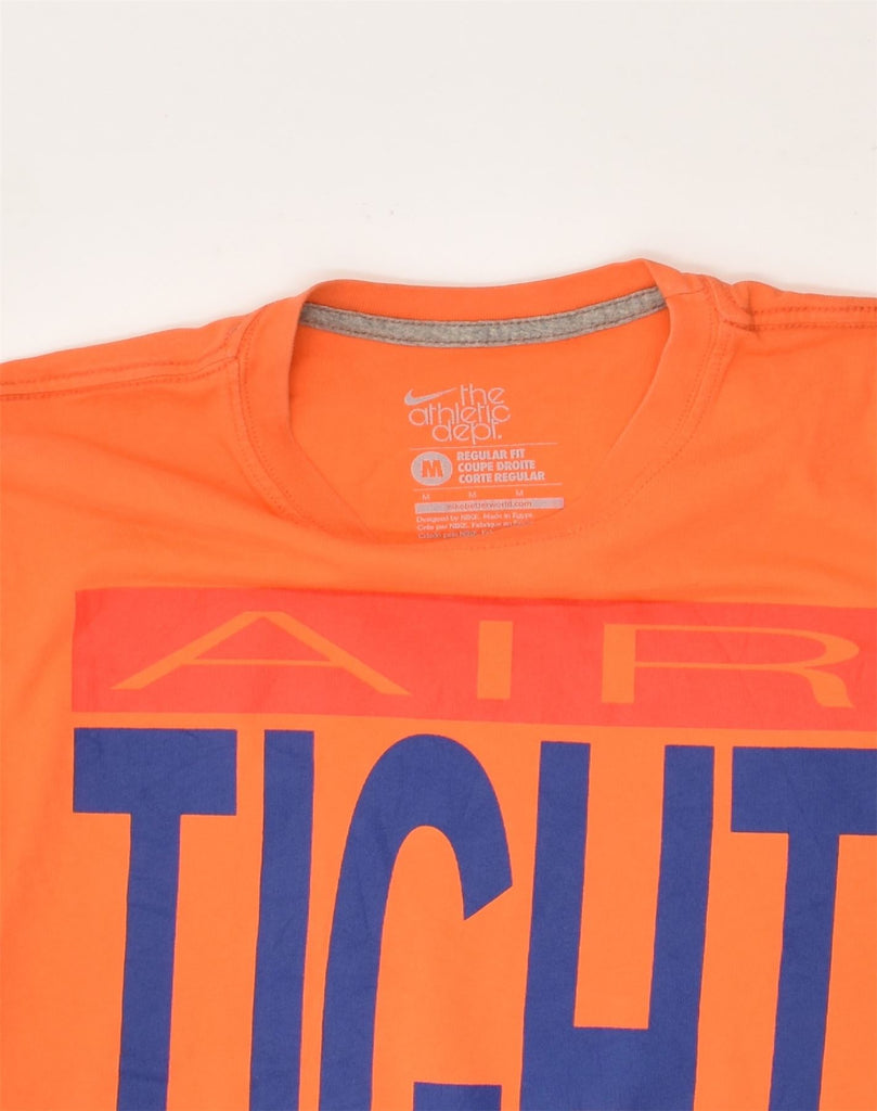 NIKE Mens Regular Fit Graphic T-Shirt Top Medium Orange Cotton | Vintage Nike | Thrift | Second-Hand Nike | Used Clothing | Messina Hembry 