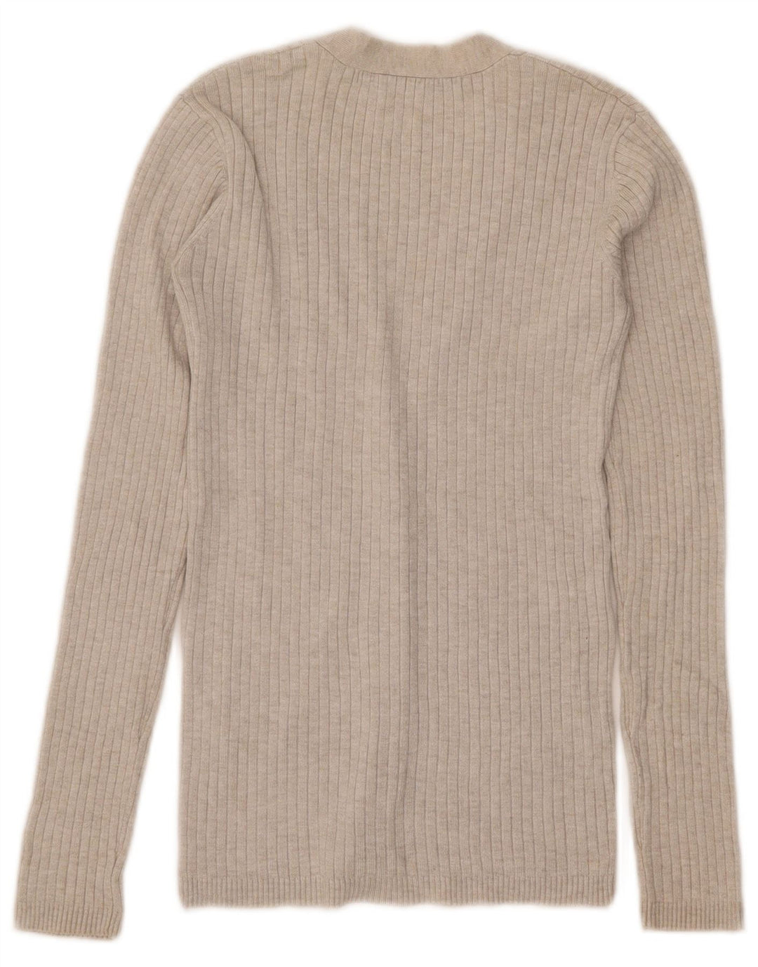 Zara Womens Cardigan Sweater UK 8 Small Beige