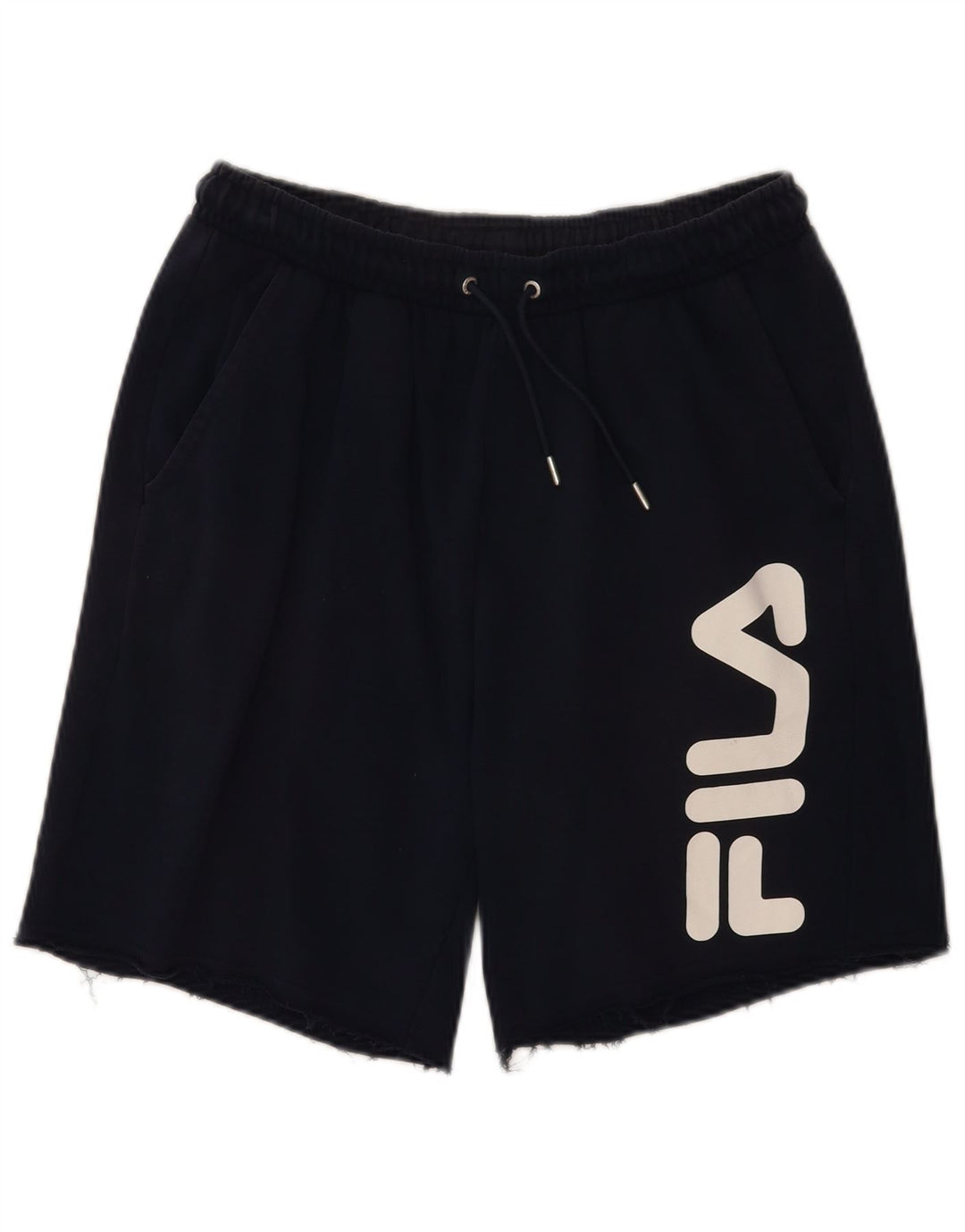 Fila Mens Graphic Sport Shorts Medium  Navy Blue Cotton