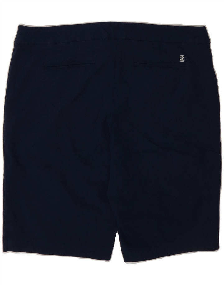 IZOD Womens Chino Shorts US 14 XL W36  Navy Blue Rayon Vintage Izod and Second-Hand Izod from Messina Hembry 