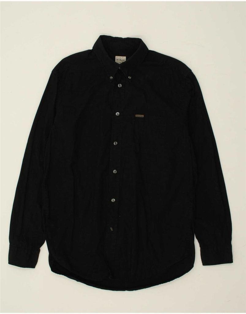 CALVIN KLEIN JEANS Mens Shirt Medium Black Cotton Vintage Calvin Klein Jeans and Second-Hand Calvin Klein Jeans from Messina Hembry 