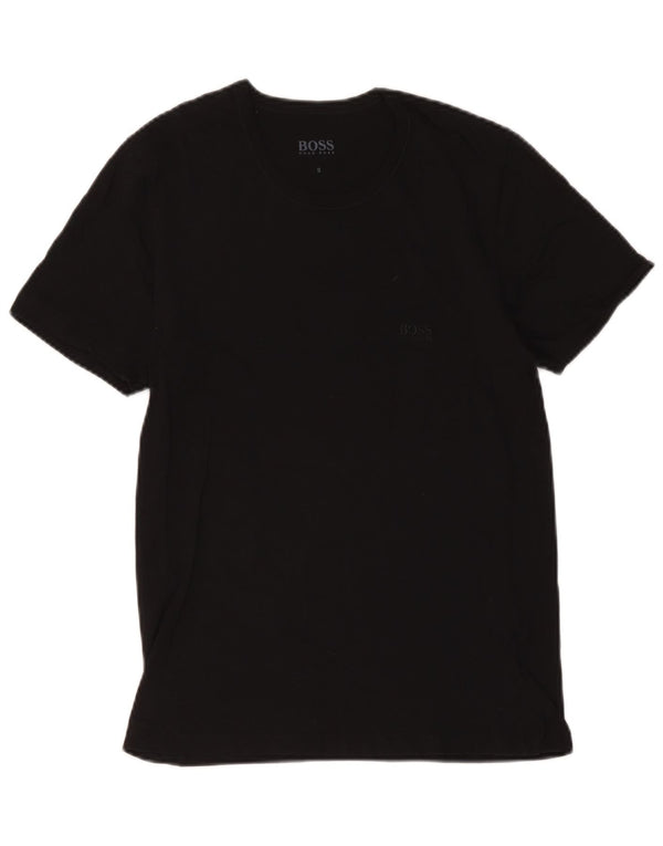 Hugo Boss Mens T-Shirt Top Small Black Cotton