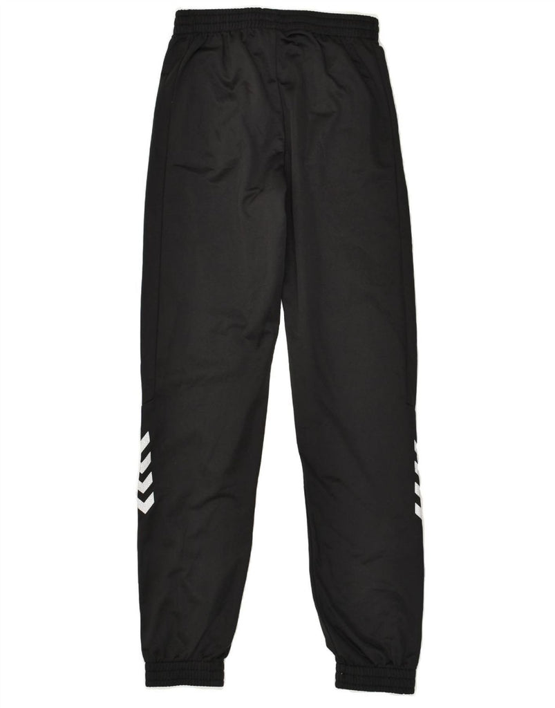 HUMMEL Boys Tracksuit Trousers 13-14 Years Black Polyester | Vintage Hummel | Thrift | Second-Hand Hummel | Used Clothing | Messina Hembry 