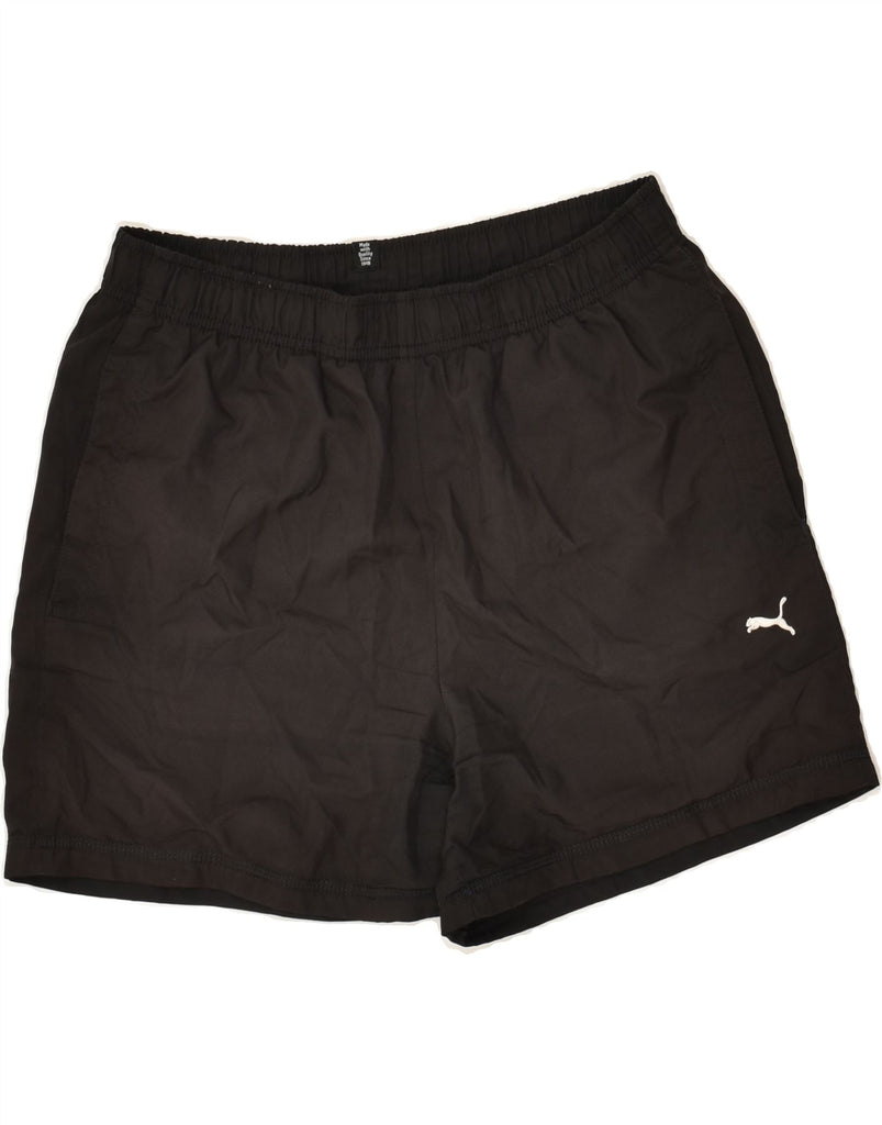 PUMA Boys Sport Shorts 11-12 Years Black | Vintage Puma | Thrift | Second-Hand Puma | Used Clothing | Messina Hembry 