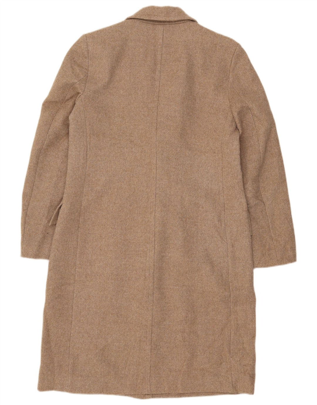 Zara Womens Overcoat UK 14 Medium Beige Polyester