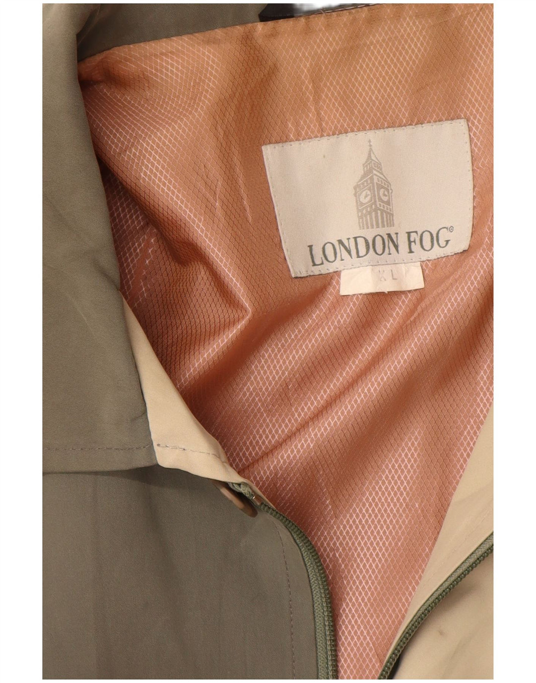 LONDON FOG Mens Utility Jacket UK 42 XL Khaki