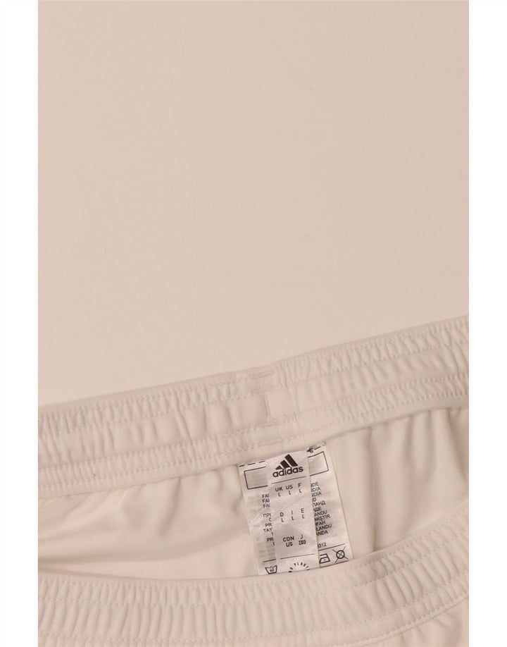ADIDAS Mens Aeroready Sport Shorts Large  White Polyester Vintage Adidas and Second-Hand Adidas from Messina Hembry 