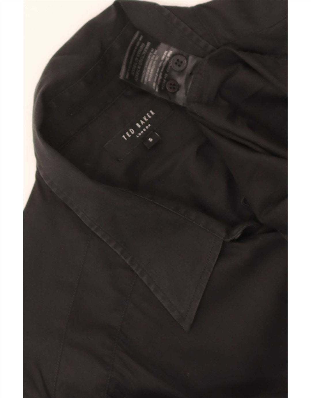 Ted Baker Mens Shirt Size 5 XL Black Cotton