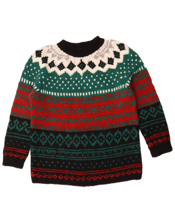 Vintage Womens Turtle Neck Jumper Sweater UK 16 Large Multicoloured
