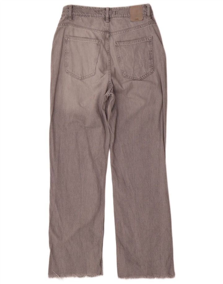 Zara Womens Straight Jeans EU 38 Small W28 L29 Grey