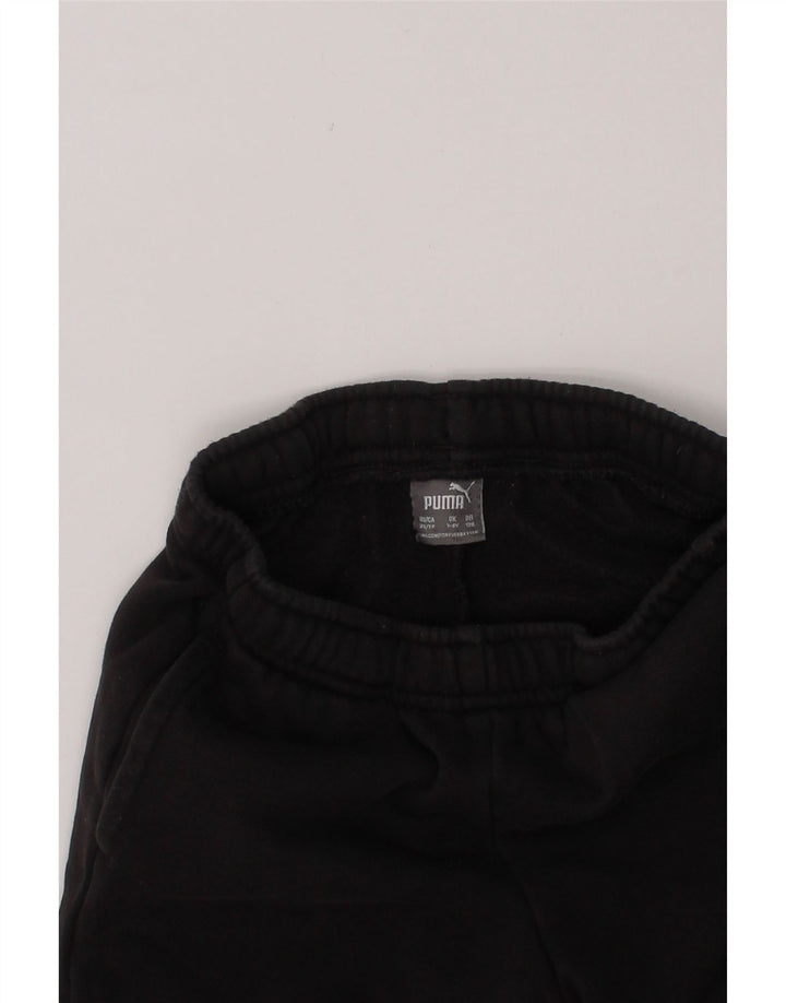 PUMA Boys Tracksuit Trousers Joggers 7-8 Years  Black Cotton Vintage Puma and Second-Hand Puma from Messina Hembry 