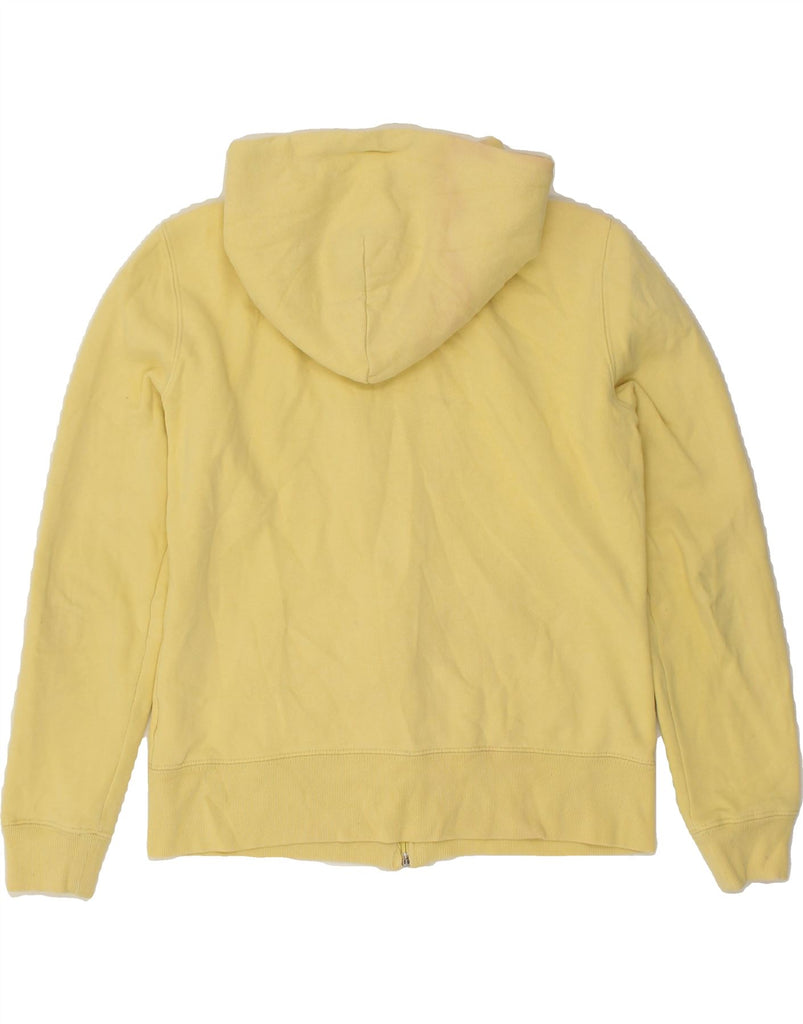 TOMMY HILFIGER Womens Graphic Zip Hoodie Sweater UK 10 Small Yellow Cotton | Vintage Tommy Hilfiger | Thrift | Second-Hand Tommy Hilfiger | Used Clothing | Messina Hembry 