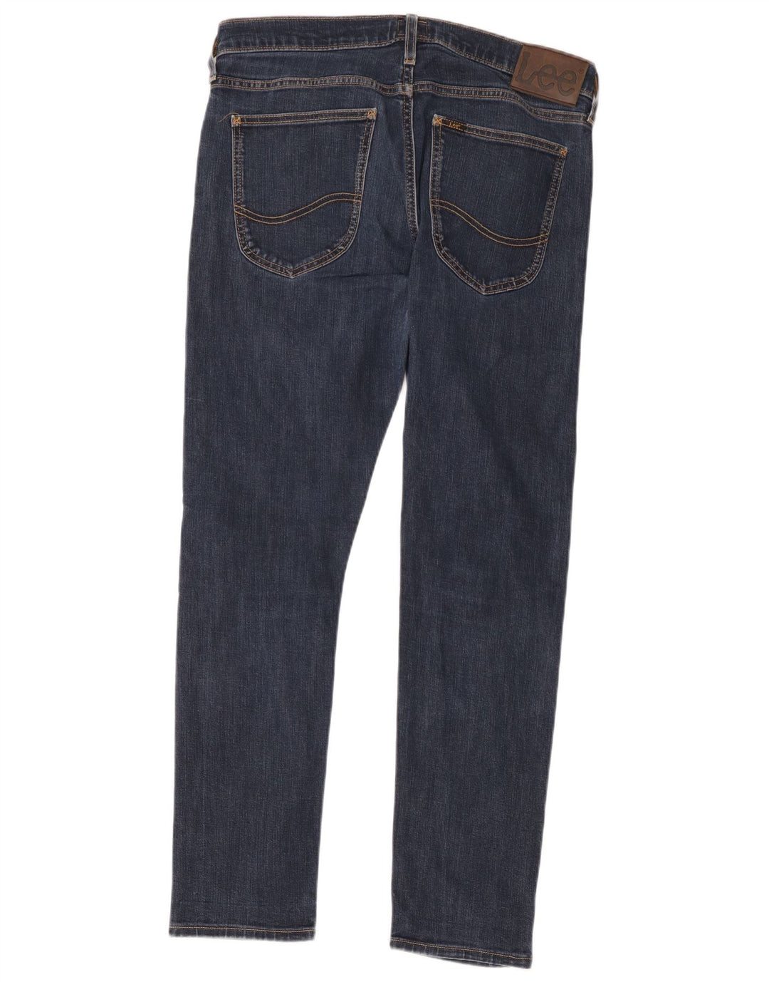 Lee Mens Luke Slim Jeans W32 L32 Navy Blue Cotton