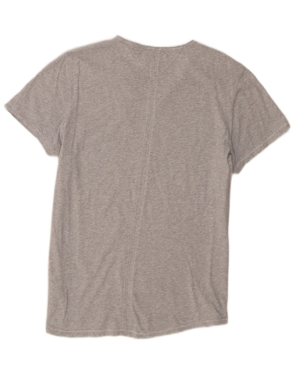 Tommy Hilfiger Womens Slim Fit T-Shirt Top UK 16 Large Grey Cotton
