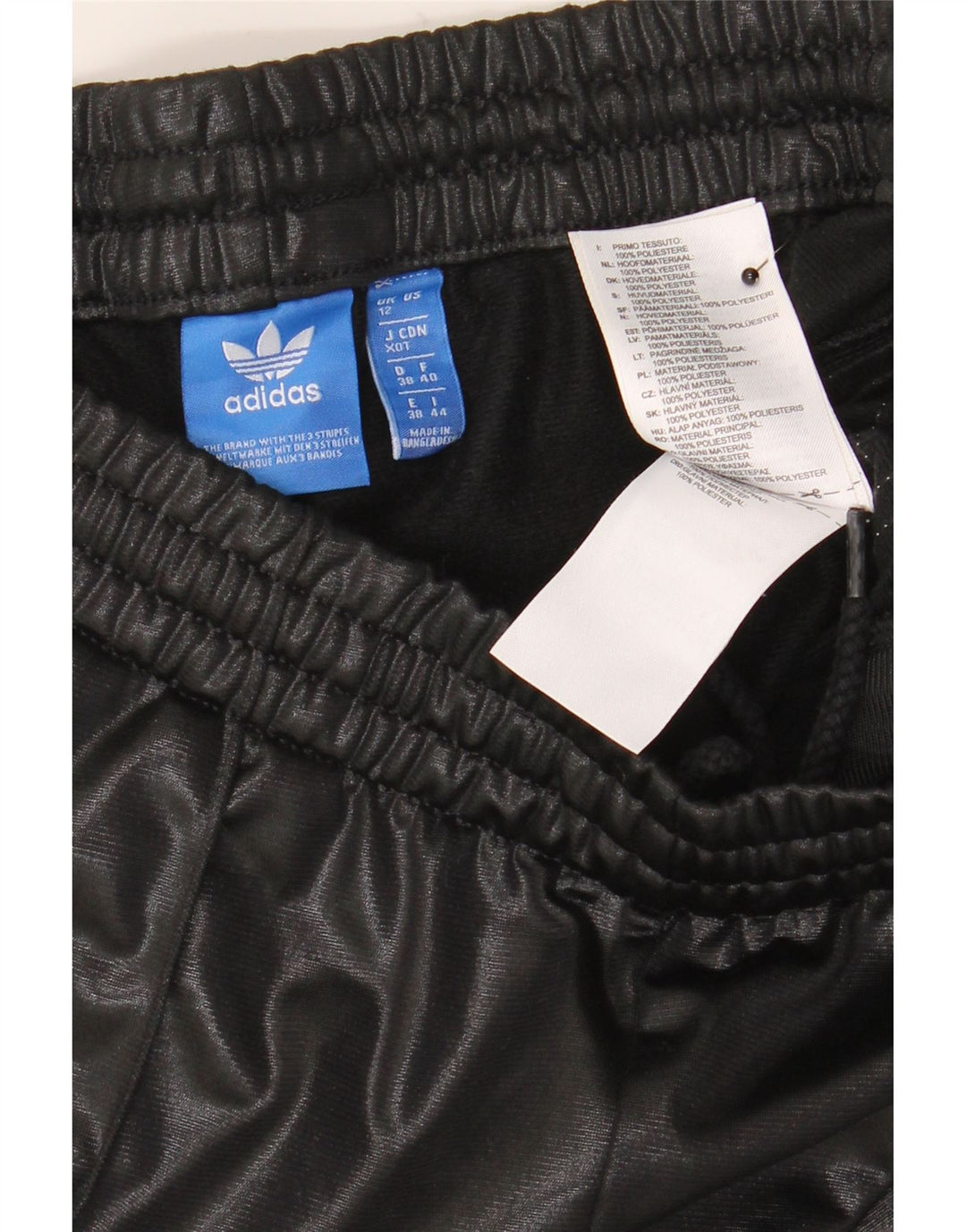 Adidas Womens Tracksuit Trousers UK 12 Medium  Black Polyester