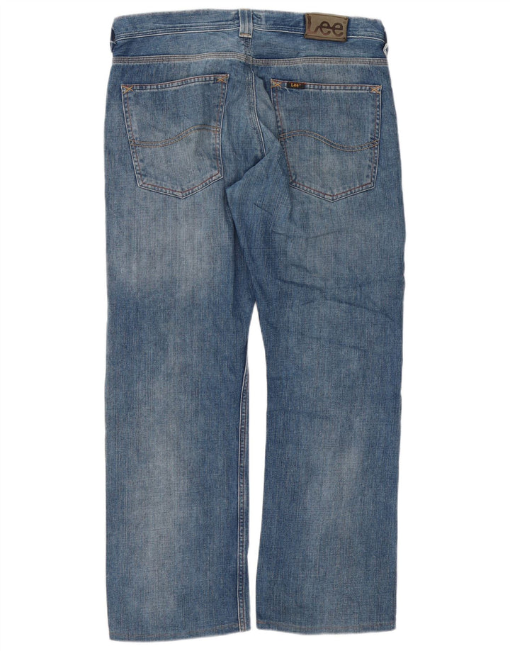 LEE Mens Kent Loose Jeans W32 L32 Blue Cotton