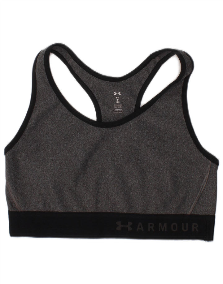 Under Armour Womens Compression Graphic Top Small Grey Flecked Sports
