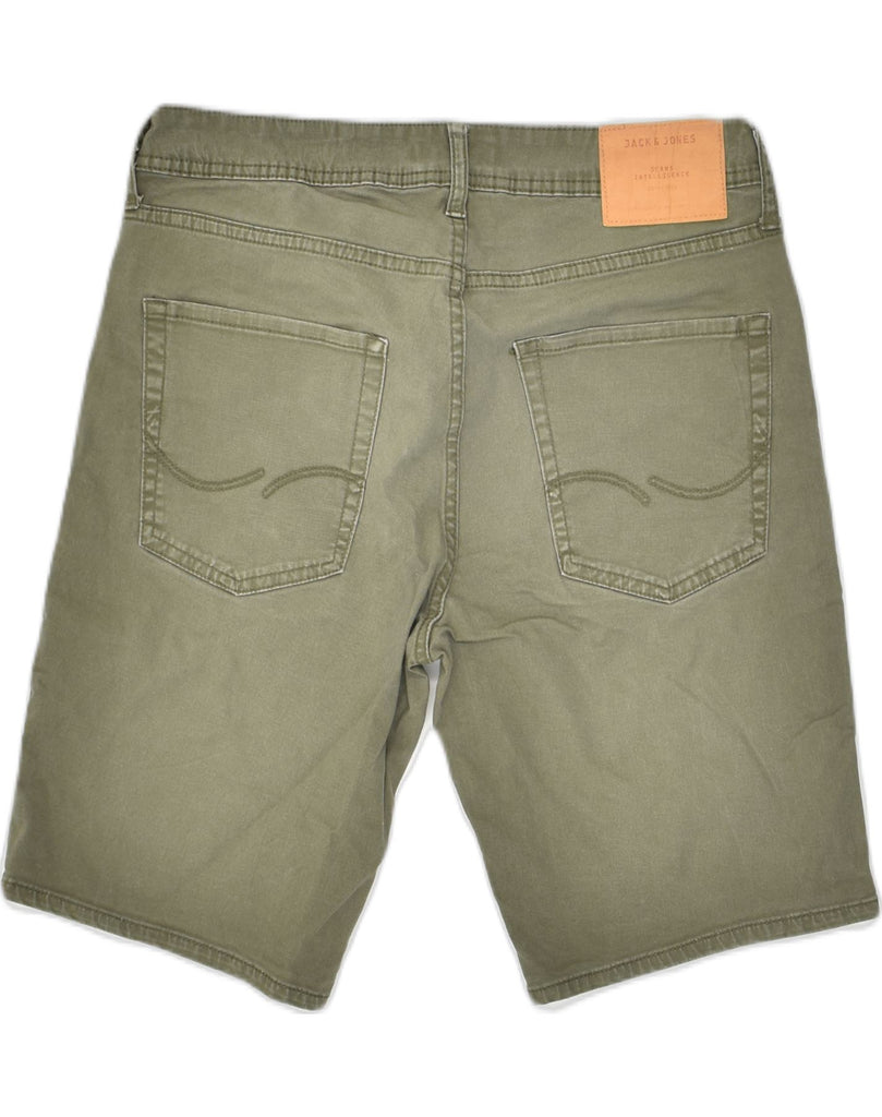 JACK & JONES Mens Comfort Fit Denim Shorts W30 Medium  Khaki Cotton | Vintage Jack & Jones | Thrift | Second-Hand Jack & Jones | Used Clothing | Messina Hembry 