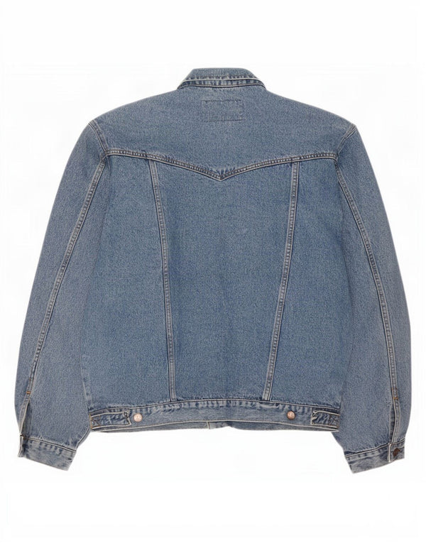 Wrangler Mens Western Denim Jacket UK 42 XL Blue