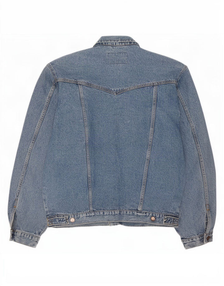 Wrangler Mens Western Denim Jacket UK 42 XL Blue