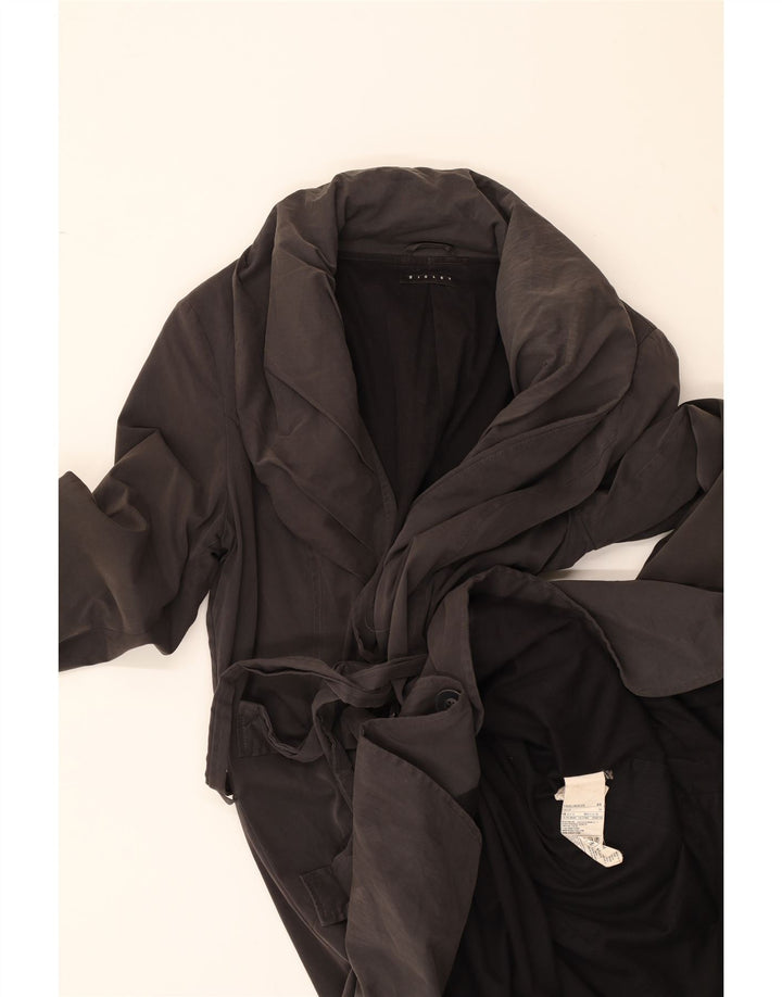 SISLEY Womens Overcoat IT 44 Medium Grey Polyester Vintage Sisley and Second-Hand Sisley from Messina Hembry 