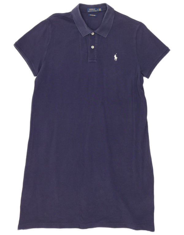 Polo Ralph Lauren Womens Dress UK 16 Large Navy Blue Cotton