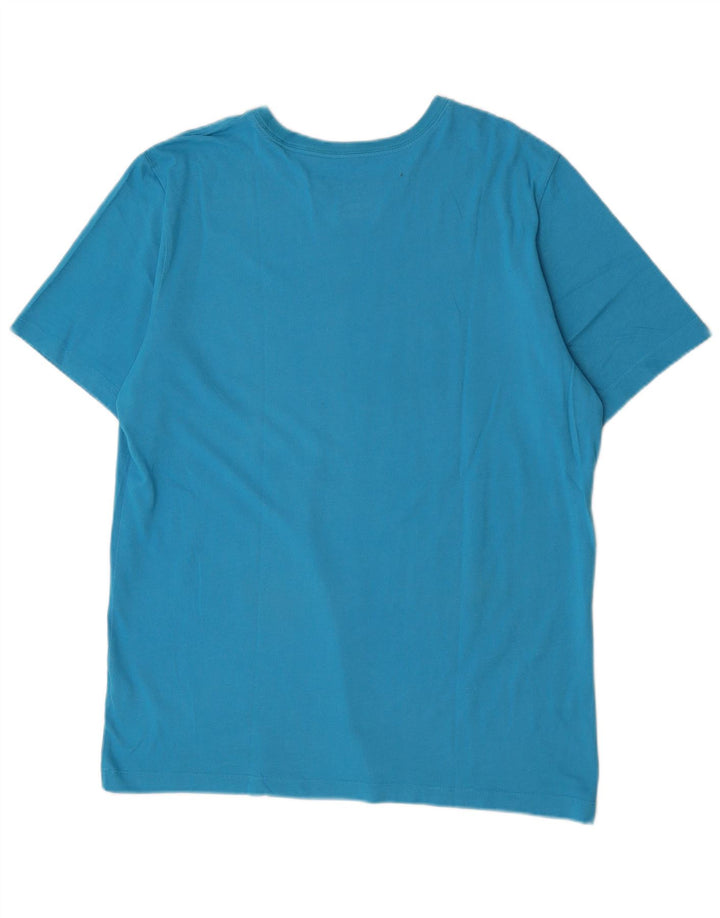 Nike Mens Dri Fit T-Shirt Top Large Blue Cotton